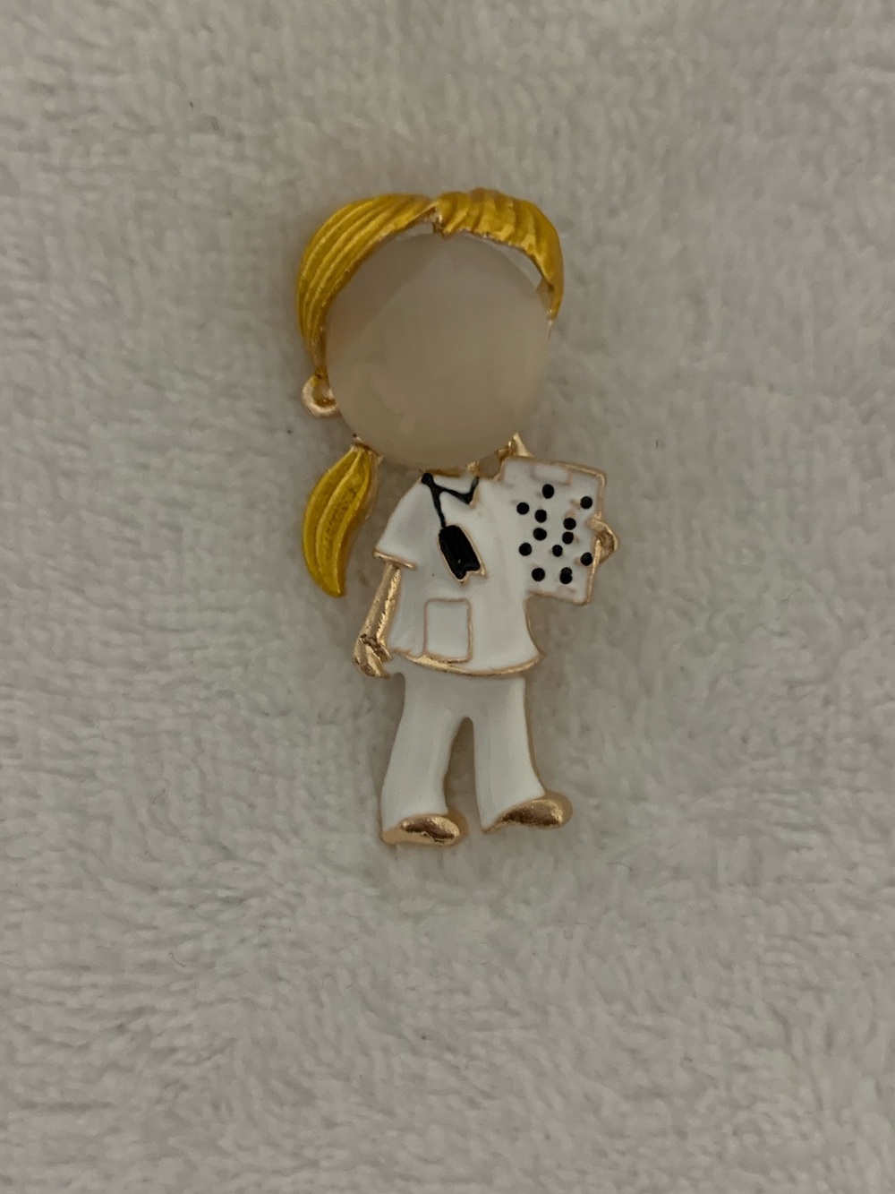 Medical Theme Brooch - Nurse/Doctor Character